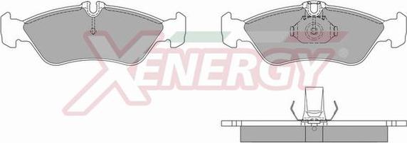 AP XENERGY X40628 - Тормозные колодки, дисковые, комплект www.autospares.lv