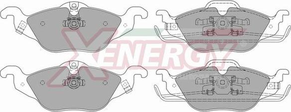 AP XENERGY X40673 - Тормозные колодки, дисковые, комплект www.autospares.lv