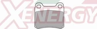 AP XENERGY X40139 - Brake Pad Set, disc brake www.autospares.lv