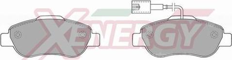 AP XENERGY X40892 - Brake Pad Set, disc brake www.autospares.lv