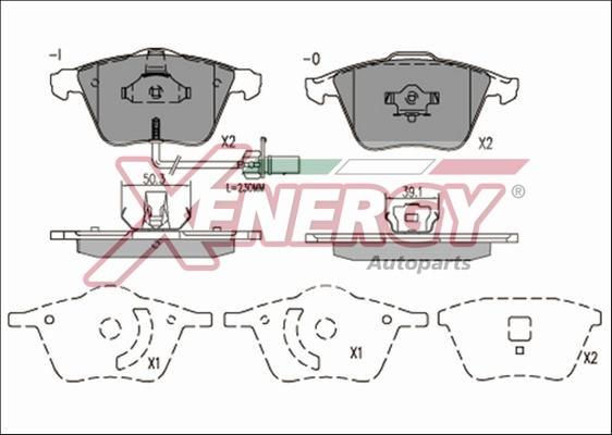 AP XENERGY X40859 - Bremžu uzliku kompl., Disku bremzes autospares.lv