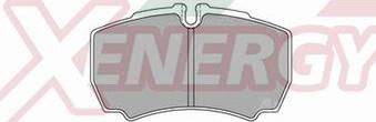 AP XENERGY X40854 - Brake Pad Set, disc brake www.autospares.lv