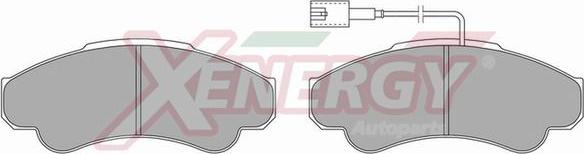 AP XENERGY X40851 - Brake Pad Set, disc brake www.autospares.lv