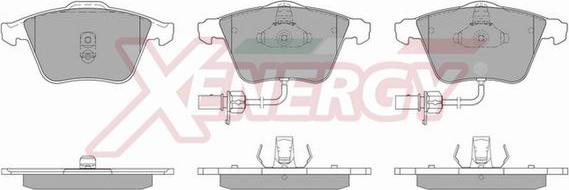 AP XENERGY X40858 - Тормозные колодки, дисковые, комплект www.autospares.lv