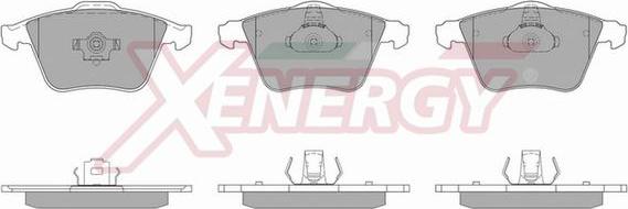 AP XENERGY X40861 - Тормозные колодки, дисковые, комплект www.autospares.lv