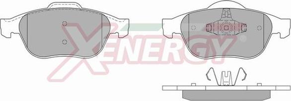 AP XENERGY X40819 - Тормозные колодки, дисковые, комплект www.autospares.lv