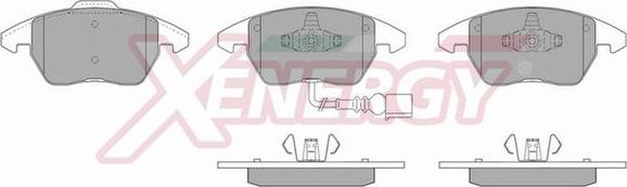 AP XENERGY X40888 - Bremžu uzliku kompl., Disku bremzes www.autospares.lv