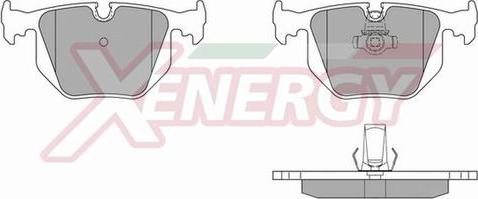 AP XENERGY X40883 - Brake Pad Set, disc brake www.autospares.lv