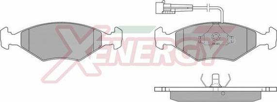 AP XENERGY X40222 - Тормозные колодки, дисковые, комплект www.autospares.lv