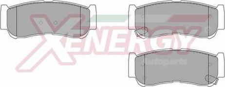 AP XENERGY X41049 - Brake Pad Set, disc brake www.autospares.lv