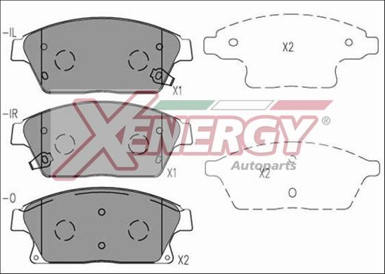 AP XENERGY X41078 - Bremžu uzliku kompl., Disku bremzes autospares.lv