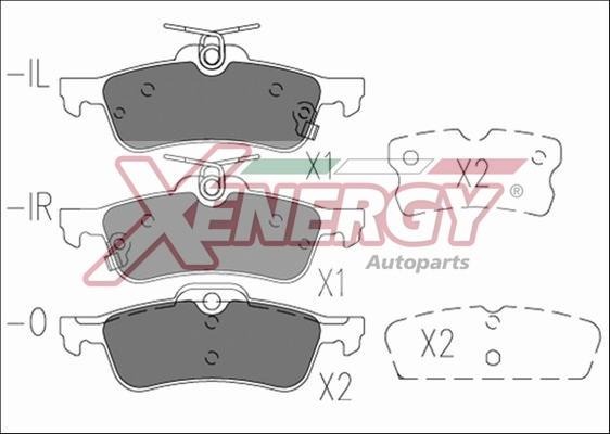 AP XENERGY X41194 - Тормозные колодки, дисковые, комплект www.autospares.lv