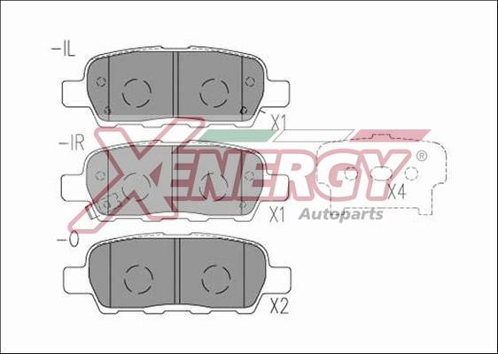 AP XENERGY X41192 - Bremžu uzliku kompl., Disku bremzes www.autospares.lv