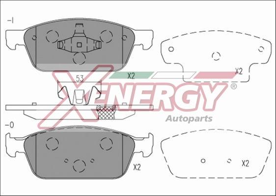 AP XENERGY X41197 - Bremžu uzliku kompl., Disku bremzes autospares.lv