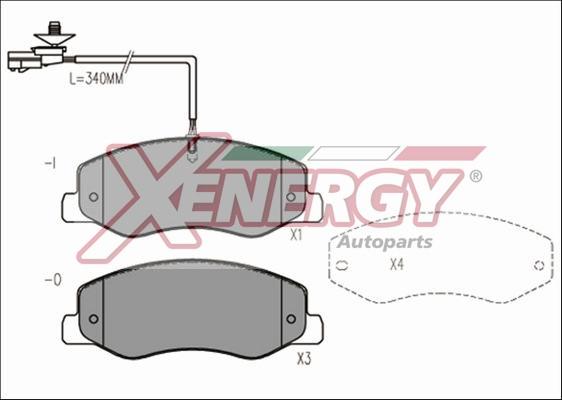 AP XENERGY X41180 - Bremžu uzliku kompl., Disku bremzes autospares.lv