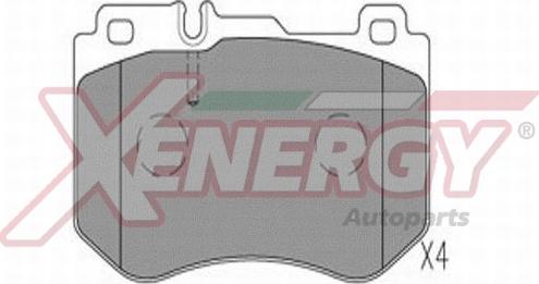 AP XENERGY X41340 - Brake Pad Set, disc brake www.autospares.lv