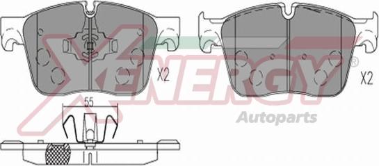 AP XENERGY X41348 - Bremžu uzliku kompl., Disku bremzes www.autospares.lv