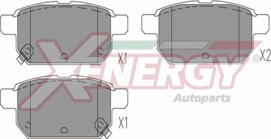 AP XENERGY X41354 - Bremžu uzliku kompl., Disku bremzes autospares.lv