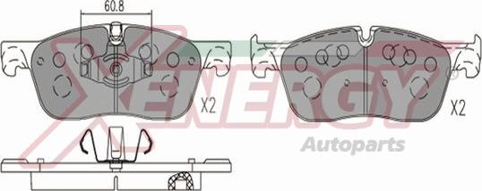 AP XENERGY X41365 - Bremžu uzliku kompl., Disku bremzes www.autospares.lv