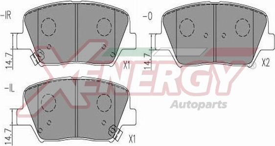 AP XENERGY X41300 - Bremžu uzliku kompl., Disku bremzes www.autospares.lv