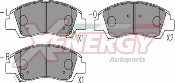 AP XENERGY X41301 - Bremžu uzliku kompl., Disku bremzes www.autospares.lv