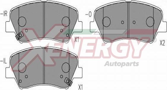 AP XENERGY X41303 - Bremžu uzliku kompl., Disku bremzes autospares.lv