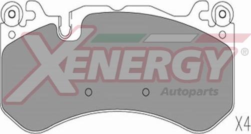 AP XENERGY X41319 - Bremžu uzliku kompl., Disku bremzes www.autospares.lv