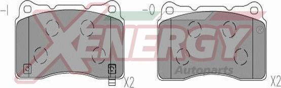 AP XENERGY X41317 - Bremžu uzliku kompl., Disku bremzes www.autospares.lv