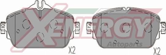 AP XENERGY X41386 - Brake Pad Set, disc brake www.autospares.lv