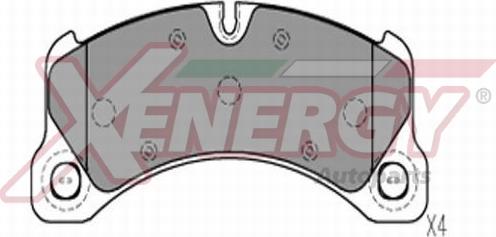 AP XENERGY X41321 - Bremžu uzliku kompl., Disku bremzes www.autospares.lv