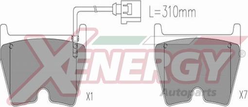 AP XENERGY X41373 - Bremžu uzliku kompl., Disku bremzes www.autospares.lv