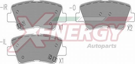 AP XENERGY X41298 - Bremžu uzliku kompl., Disku bremzes autospares.lv