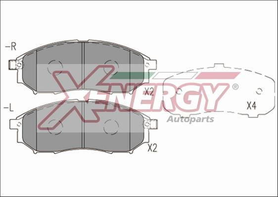 AP XENERGY X41246 - Bremžu uzliku kompl., Disku bremzes www.autospares.lv