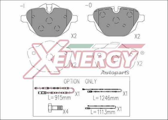 AP XENERGY X41242 - Bremžu uzliku kompl., Disku bremzes autospares.lv