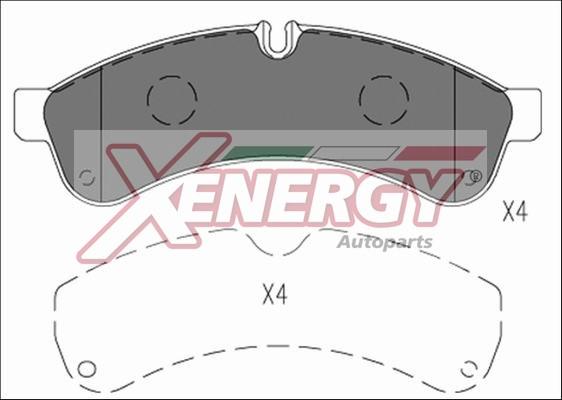 AP XENERGY X41250 - Тормозные колодки, дисковые, комплект www.autospares.lv