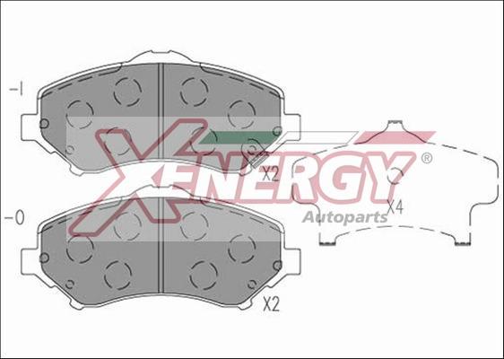 AP XENERGY X41265 - Bremžu uzliku kompl., Disku bremzes www.autospares.lv