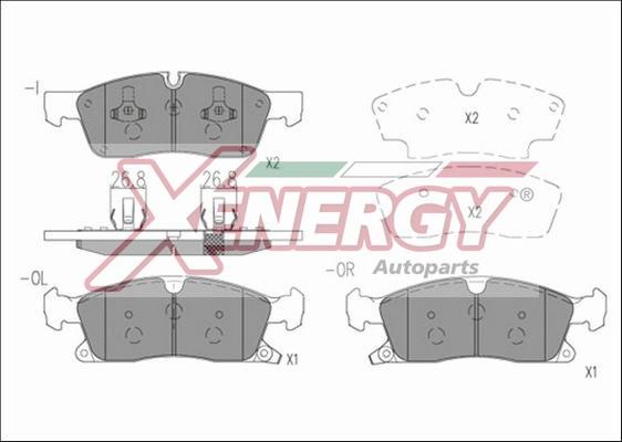 AP XENERGY X41204 - Bremžu uzliku kompl., Disku bremzes autospares.lv