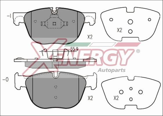 AP XENERGY X41214 - Bremžu uzliku kompl., Disku bremzes www.autospares.lv