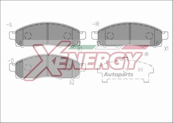 AP XENERGY X41239 - Bremžu uzliku kompl., Disku bremzes www.autospares.lv