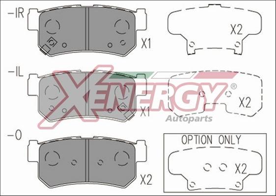 AP XENERGY X41235 - Bremžu uzliku kompl., Disku bremzes www.autospares.lv