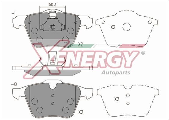 AP XENERGY X41236 - Bremžu uzliku kompl., Disku bremzes autospares.lv