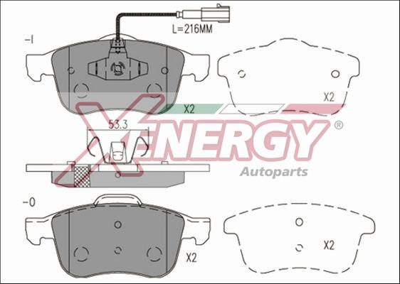 AP XENERGY X41230 - Bremžu uzliku kompl., Disku bremzes www.autospares.lv