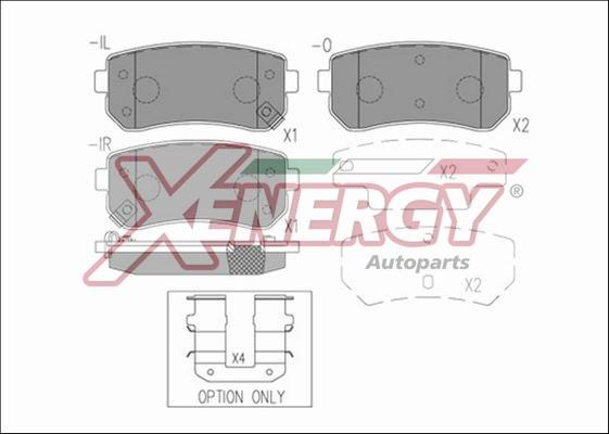 AP XENERGY X41274 - Bremžu uzliku kompl., Disku bremzes autospares.lv