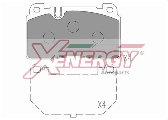 AP XENERGY X41271 - Bremžu uzliku kompl., Disku bremzes www.autospares.lv