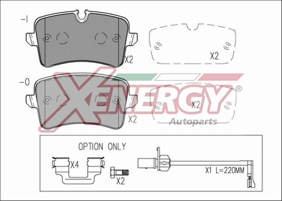 AP XENERGY X41272 - Bremžu uzliku kompl., Disku bremzes www.autospares.lv