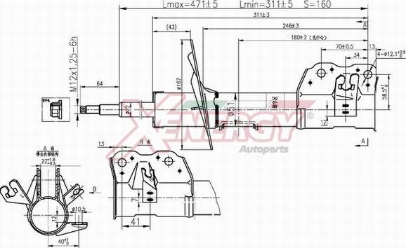 AP XENERGY X439334 - Amortizators autospares.lv