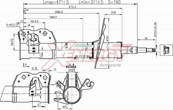 AP XENERGY X438334 - Amortizators autospares.lv