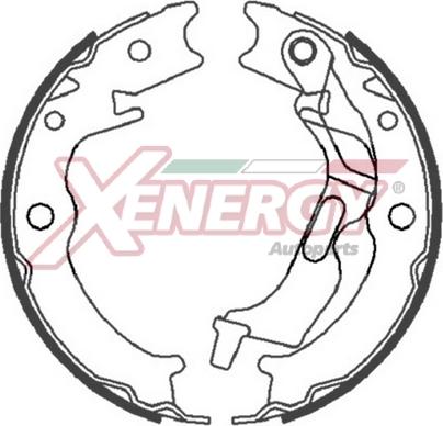 AP XENERGY X50504 - Brake Shoe Set www.autospares.lv