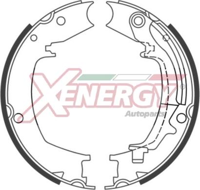 AP XENERGY X50531 - Brake Shoe Set www.autospares.lv