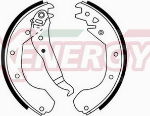 AP XENERGY X50154 - Bremžu loku komplekts autospares.lv